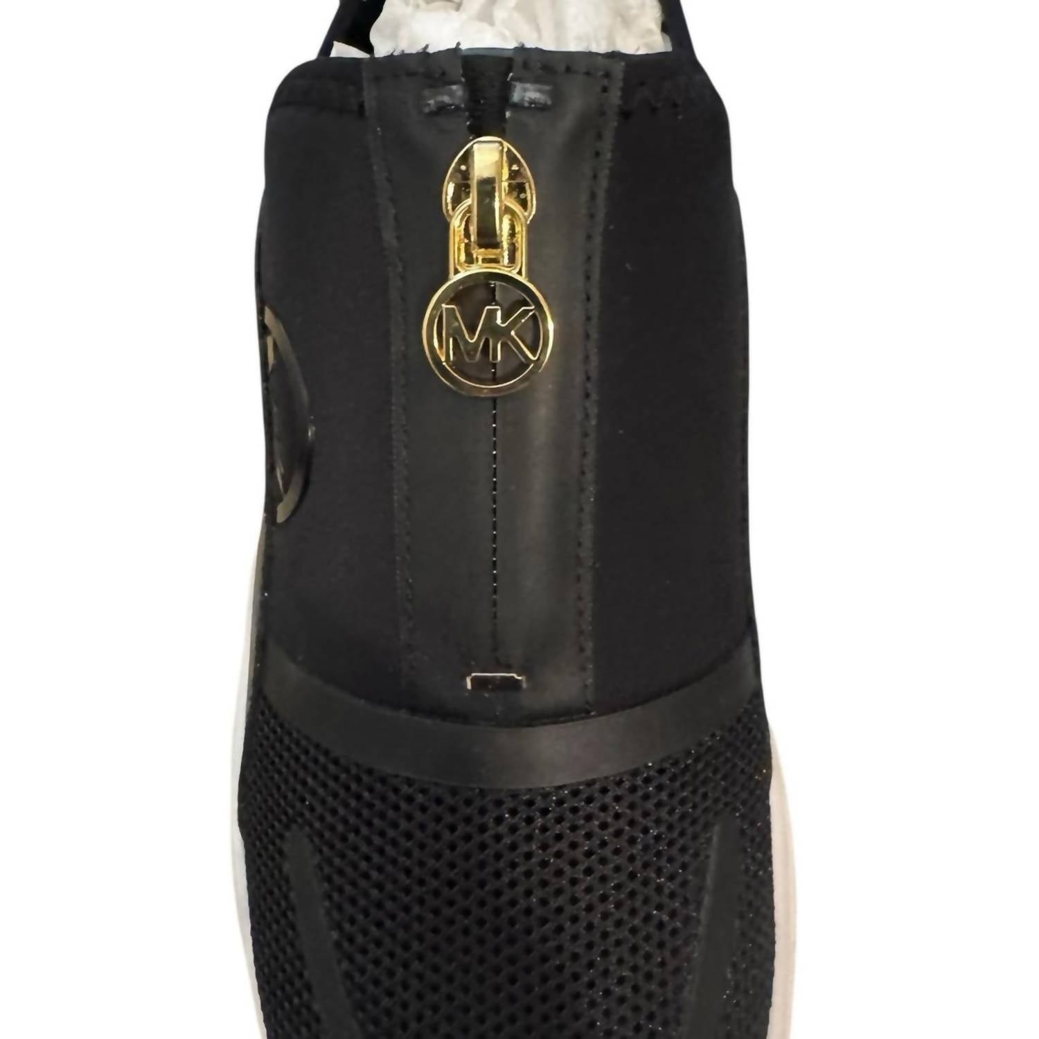 MICHAEL KORS Women's Sami Trainer Wedge Sneakers in black and brown - women's sneaker - view 7