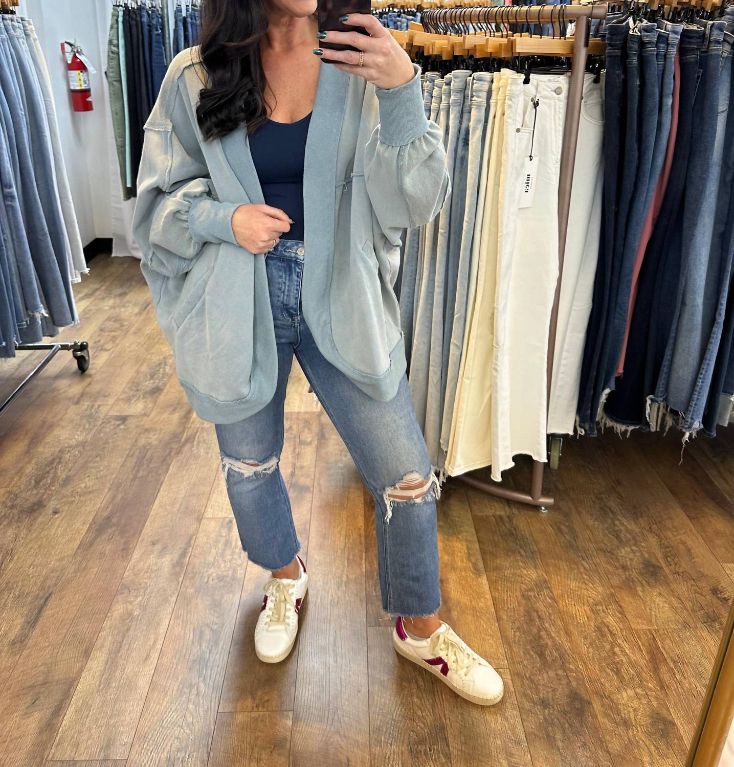 Fantastic Fawn - French Terry Oversized Cardigan