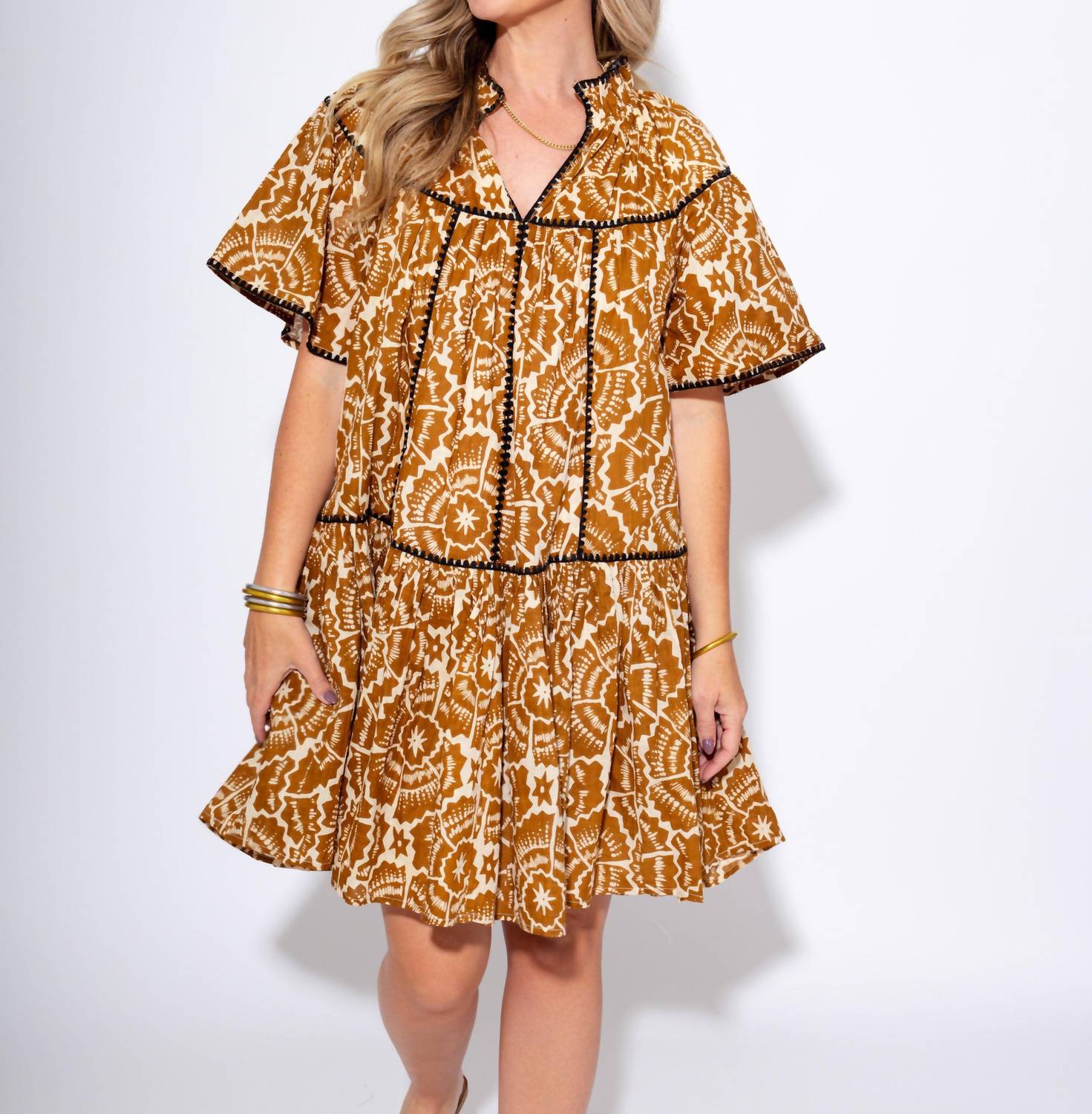 Ivy Jane - Shell Stitched Trim Dress