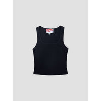 The Blank Lab - Basic Square Neck Cropped Sleeveless Top
