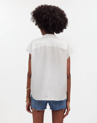 Madewell - Silk Drapey Patch Pocket Sleeveless Shirt