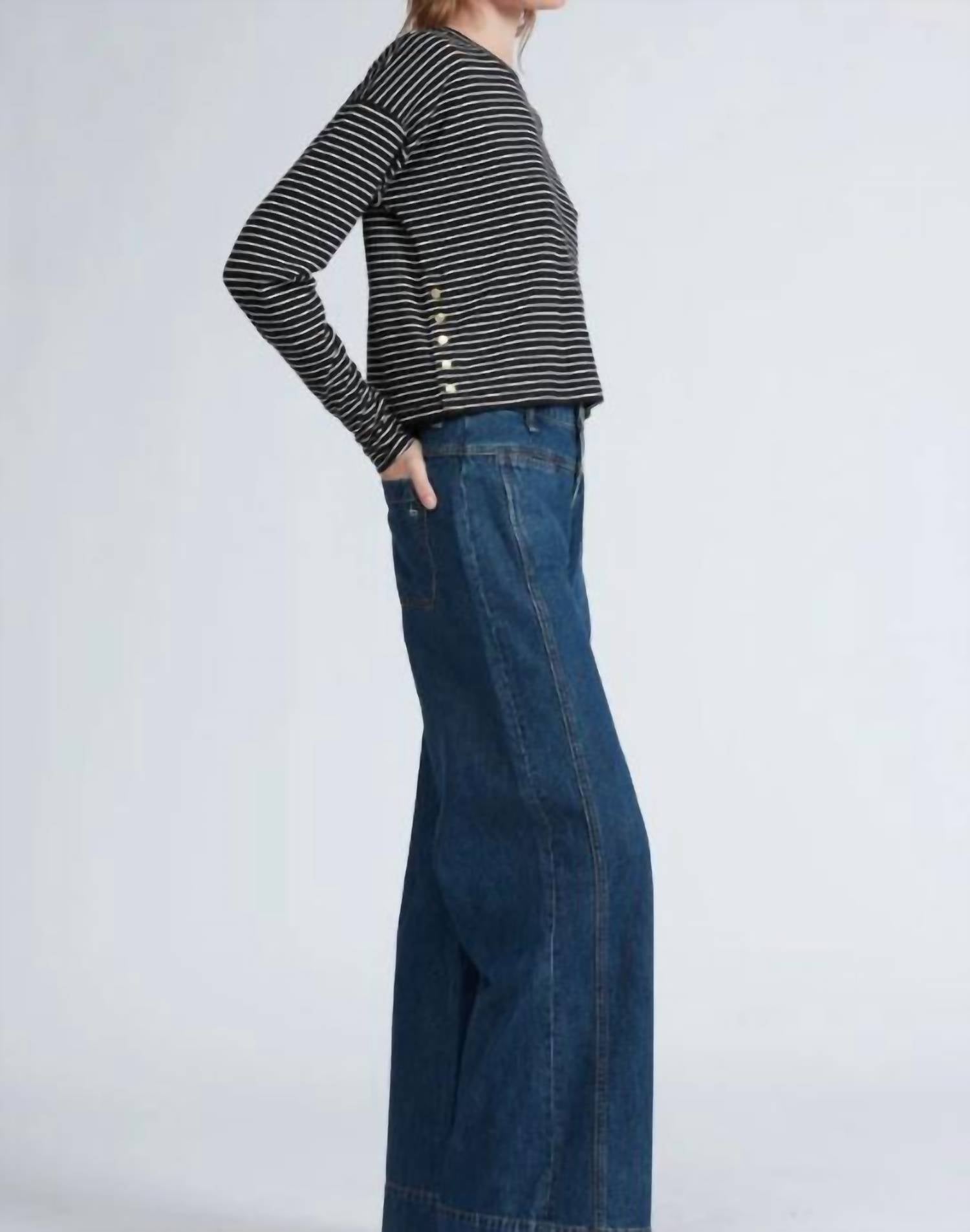 Rag & Bone - Knit Stripe Crewneck Pullover Top