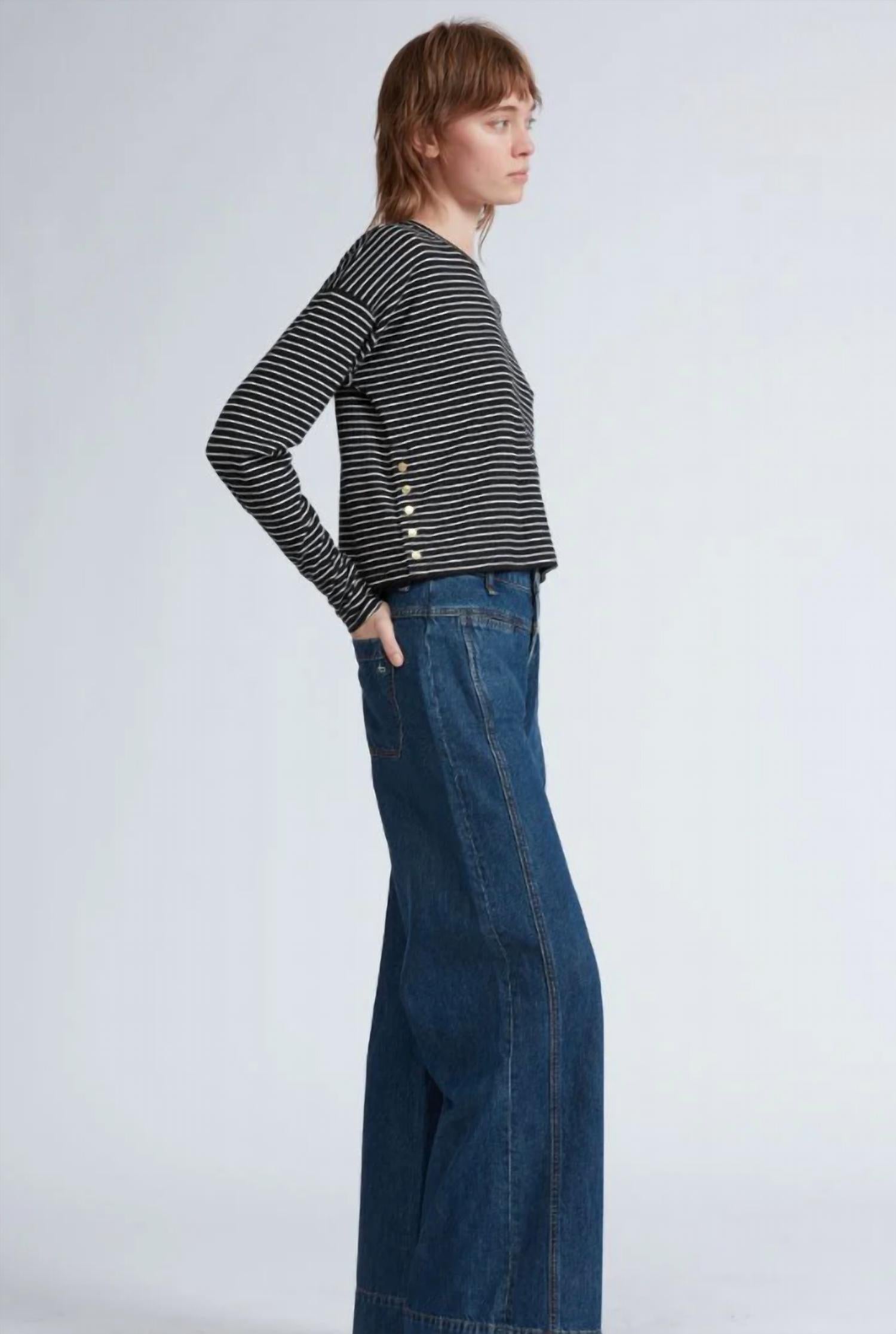 Rag & Bone - Knit Stripe Crewneck Pullover Top