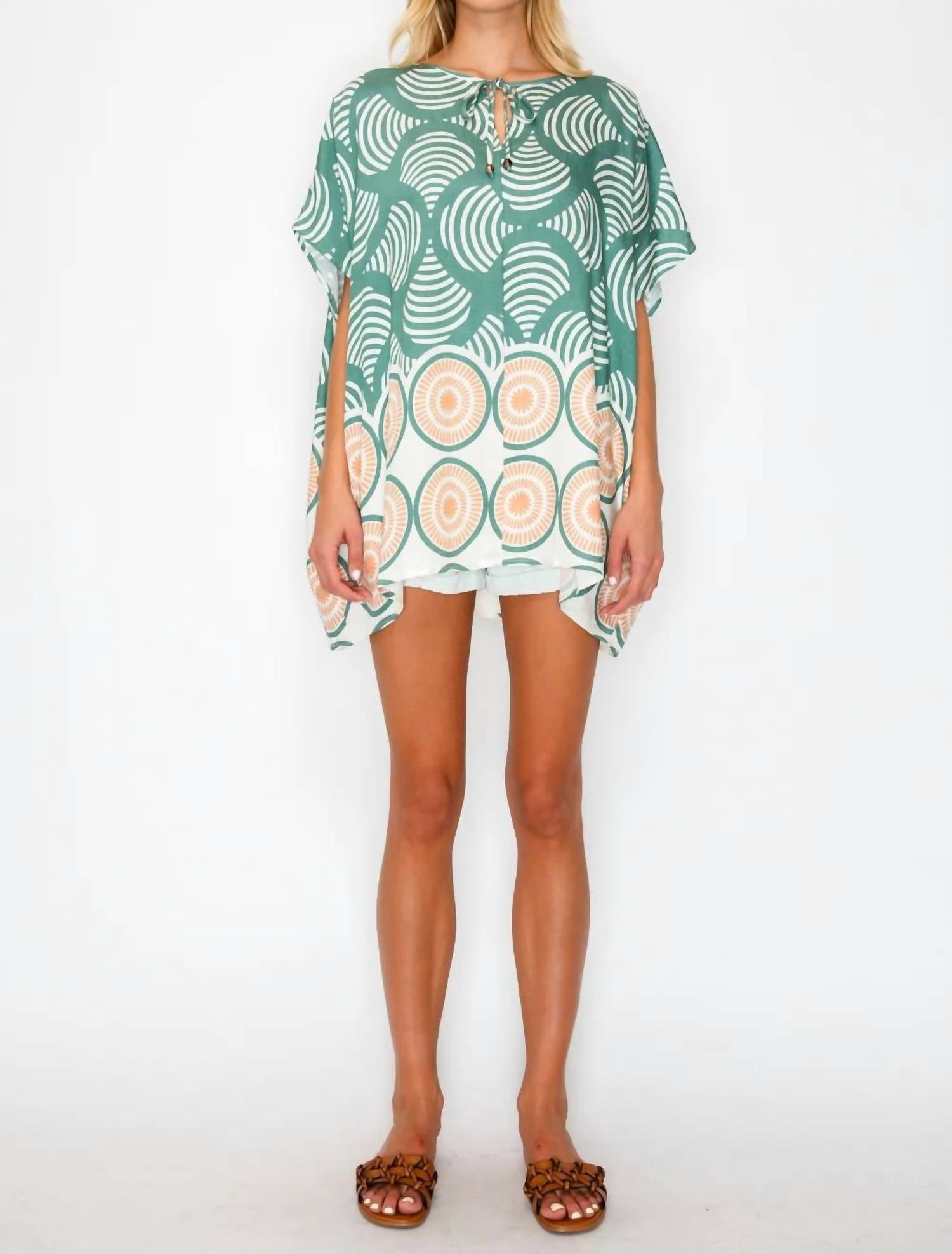 Meet Me In Santorini - Tunic Top