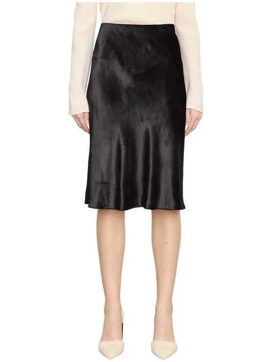 Vince - Velvet Short Slip Skirt