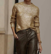 Sundayup - Ribbed Long Sleeve Sweater