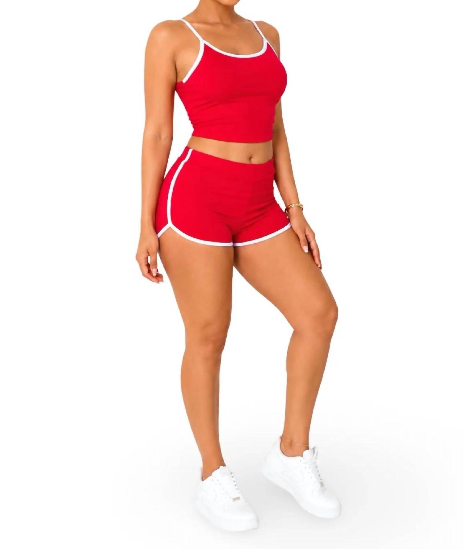 Jnk - Wanted Matching Dolphin Trim Short Set