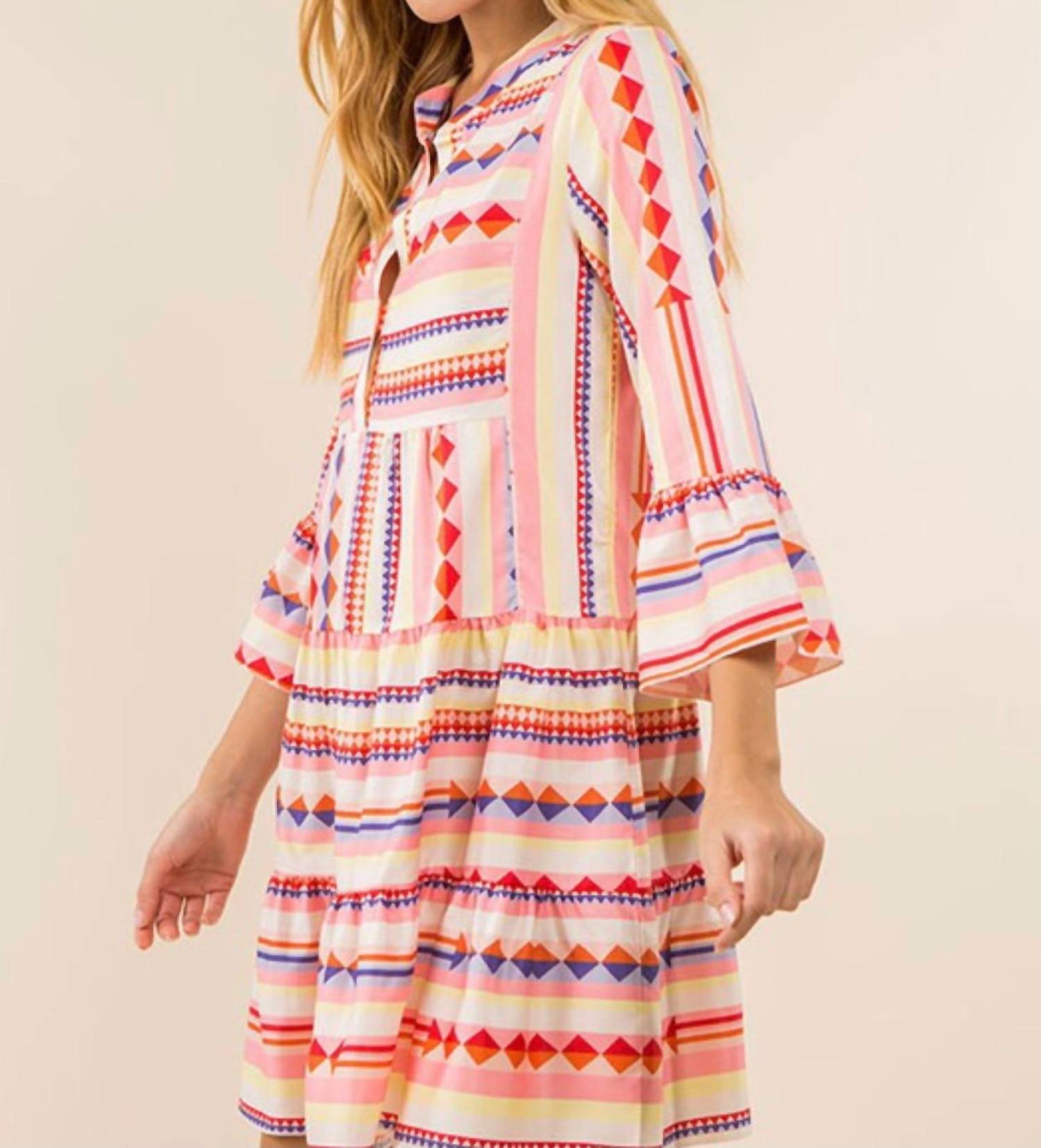 Sundayup - Charged Up Geo Dress
