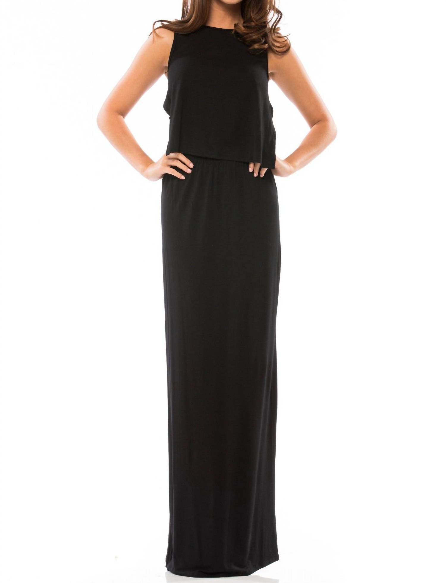 Do+Be - Basket Weave Back Maxi Dress