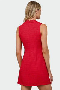 Fate - Front Patch Tweed Dress