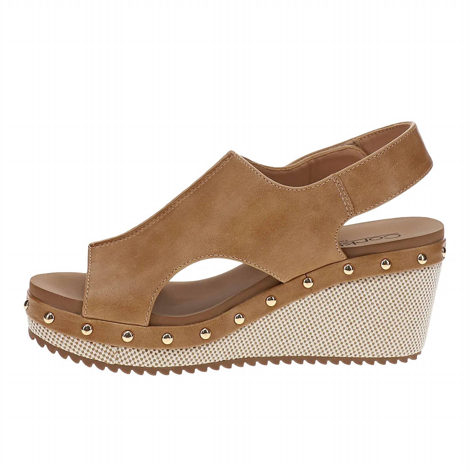 Corkys Footwear - Women’s For Keeps Studded Wedge Slingback Sandals