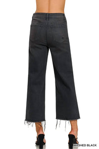 Zenana - High Rise Cropped Jeans