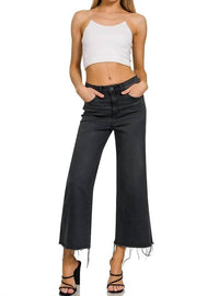 Zenana - High Rise Cropped Jeans