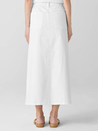 Eileen Fisher - Garment-dyed Denim A-line Skirt