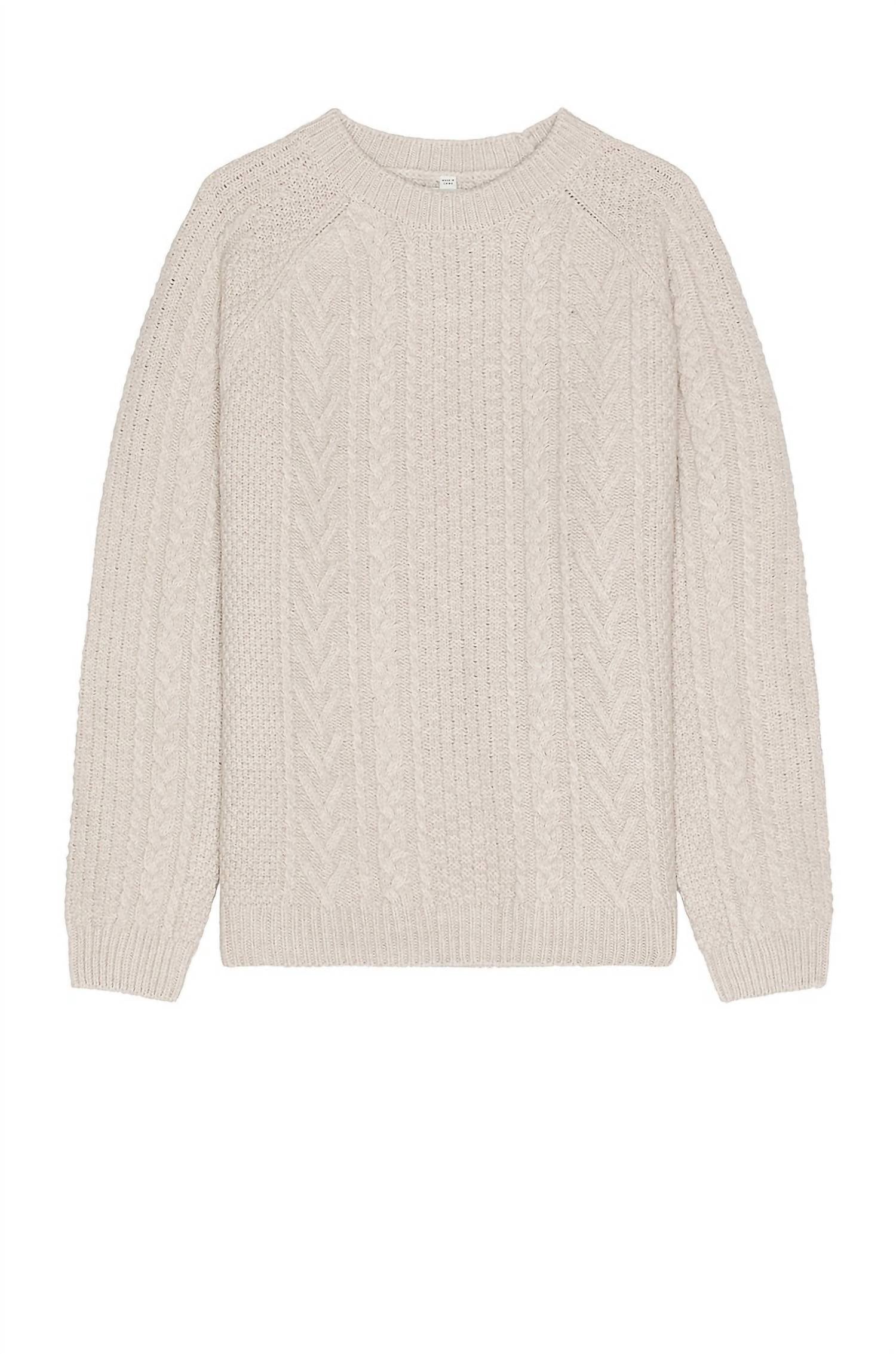 Schott N.Y.C. - Women's Merino Wool Fisherman's Sweater