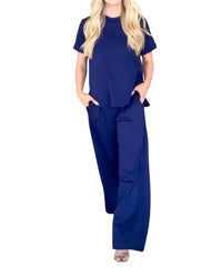 Carole'S Closet - Scuba Modal 2 Piece Top And Pants Set