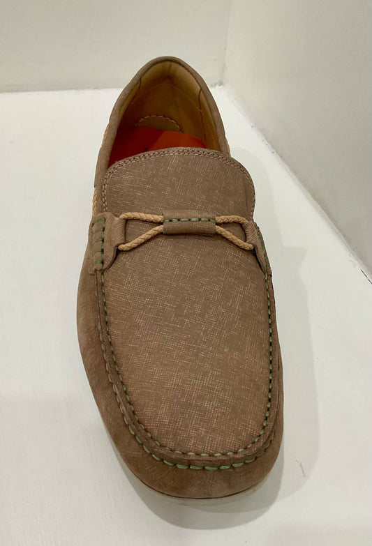 Martin Dingman - Men's Bermuda Nubuck Braided Bit Loafers