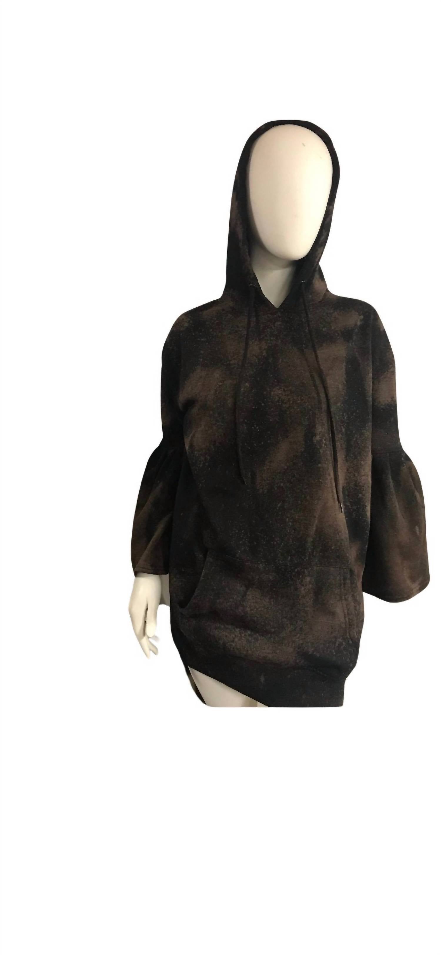 Tough Luv - Bleached Bell Sleeve Hoodie