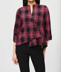 Joseph Ribkoff - Jacquard Knit Swing Jacket