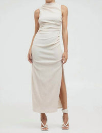 Third Form - Electric Tucked Maxi Tank Dress
