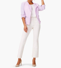 Nic + Zoe - Women's Fringe Mix Knit Pocket Jacket