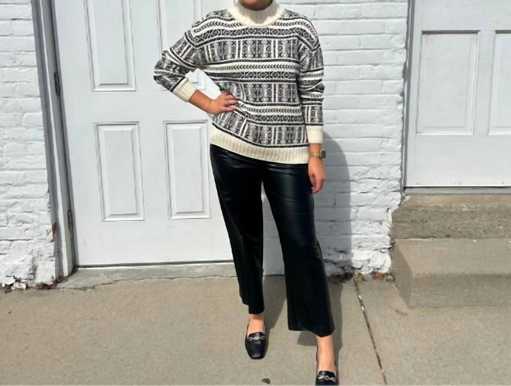 Skovhuus - Cowen Nordic Print Mock Neck Sweater