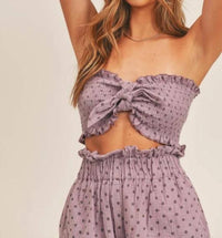 Mable - Polka Dot Tube Top Shorts Set