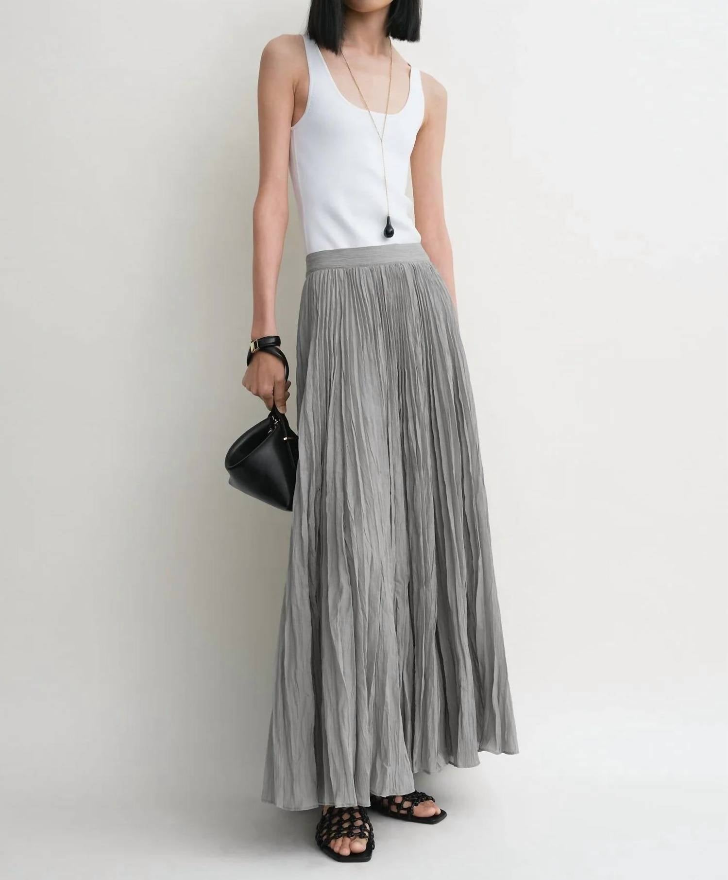 Toteme - Crinkled Plisse Skirt