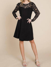 Emerald Collection Solid French Terry Rayon Dress in emerald - women's dress