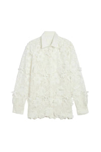 Jocelyn - 3d Floral Lace Oversized Shirt