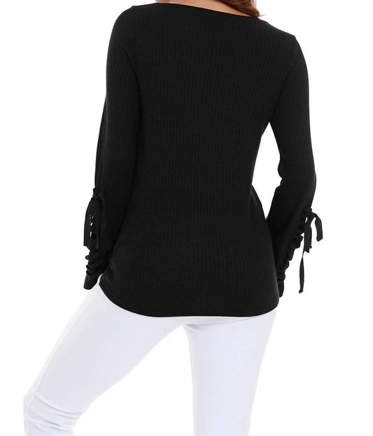 Leah Tie Long Sleeve Top