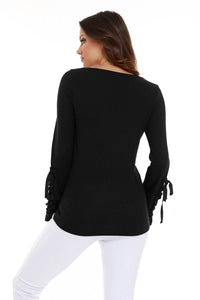 Leah Tie Long Sleeve Top