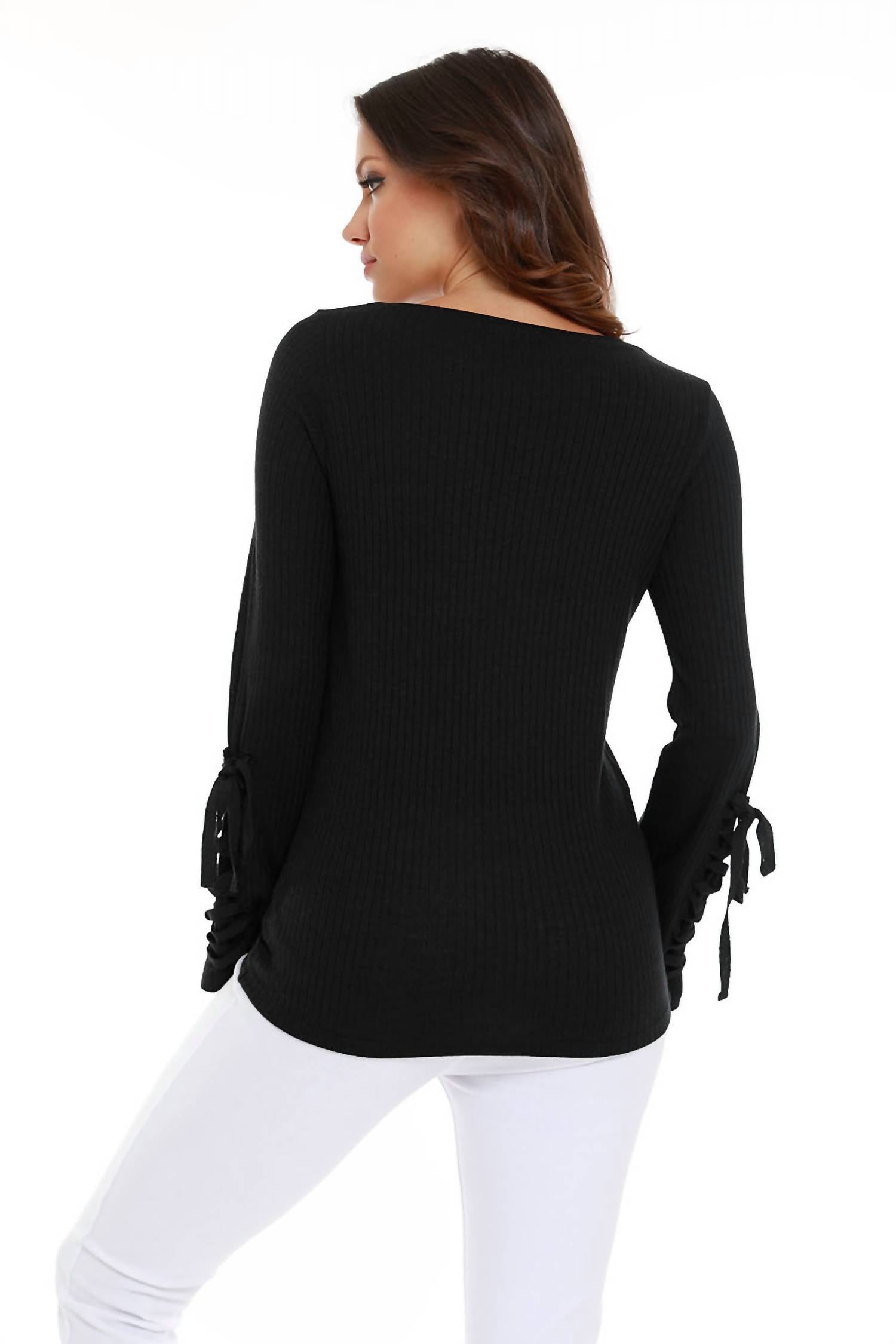 Leah Tie Long Sleeve Top