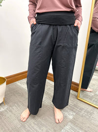 Mono B - Wide Leg Athleisure Ankle Pants