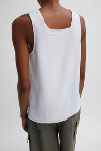 Tibi - Pebble Sable Cross Back Tank
