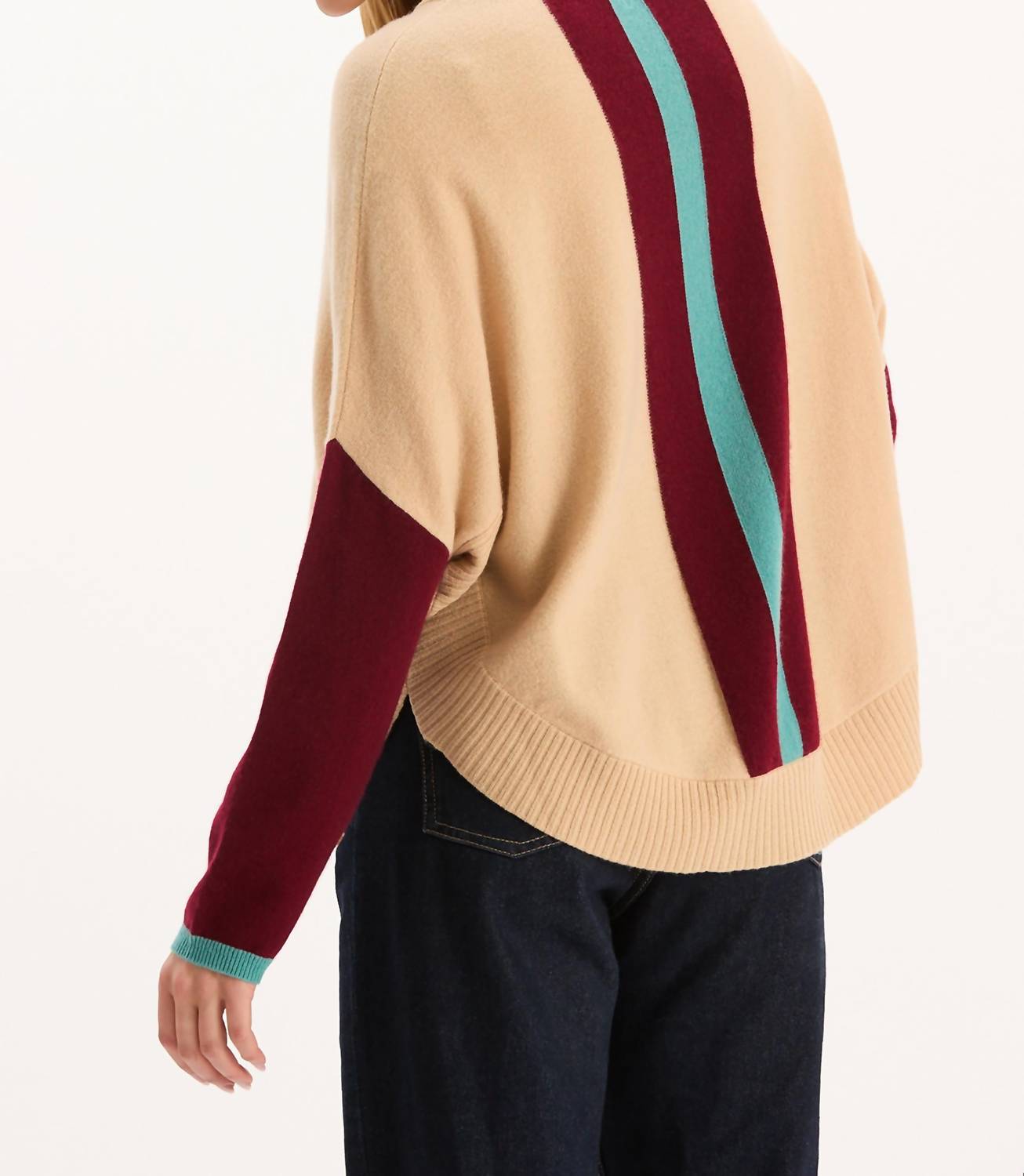 Tyler Boe - Bailey Cashmere Colorblock Capelet