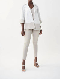 Joseph Ribkoff - Notched Collar Color-block Jacket