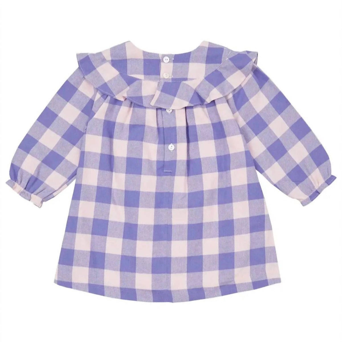 Petit Confection - Girls' Plaid Flannel Dress