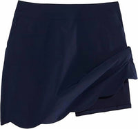 vineyard vines Women's Performance Scallop Skort in nautical navy - women's shorts - detail view