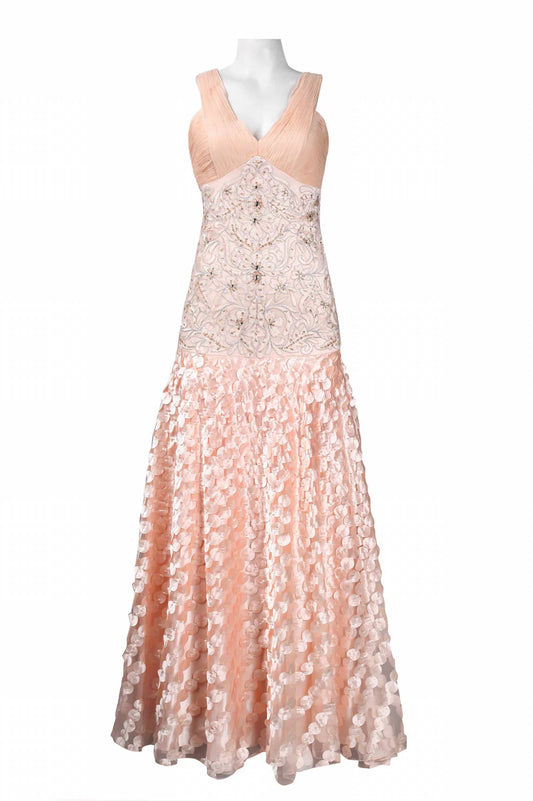 Sue Wong - Embellished & Applique Detail A-Line Gown