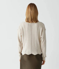 Michael Stars - Famke Cropped Collared Pullover