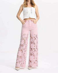 Bayeas - Flora High Rise Wide Leg Jeans