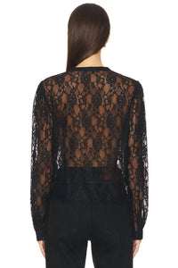 Steve Madden - Piper Lace Ruffle Blouse