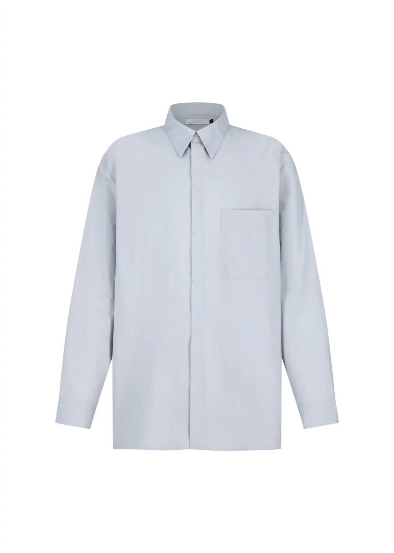 Shop Amomento - Square Pocket Oversized Shirt