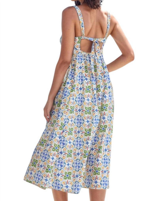 Entro - Darana Tile Print Midi Dress