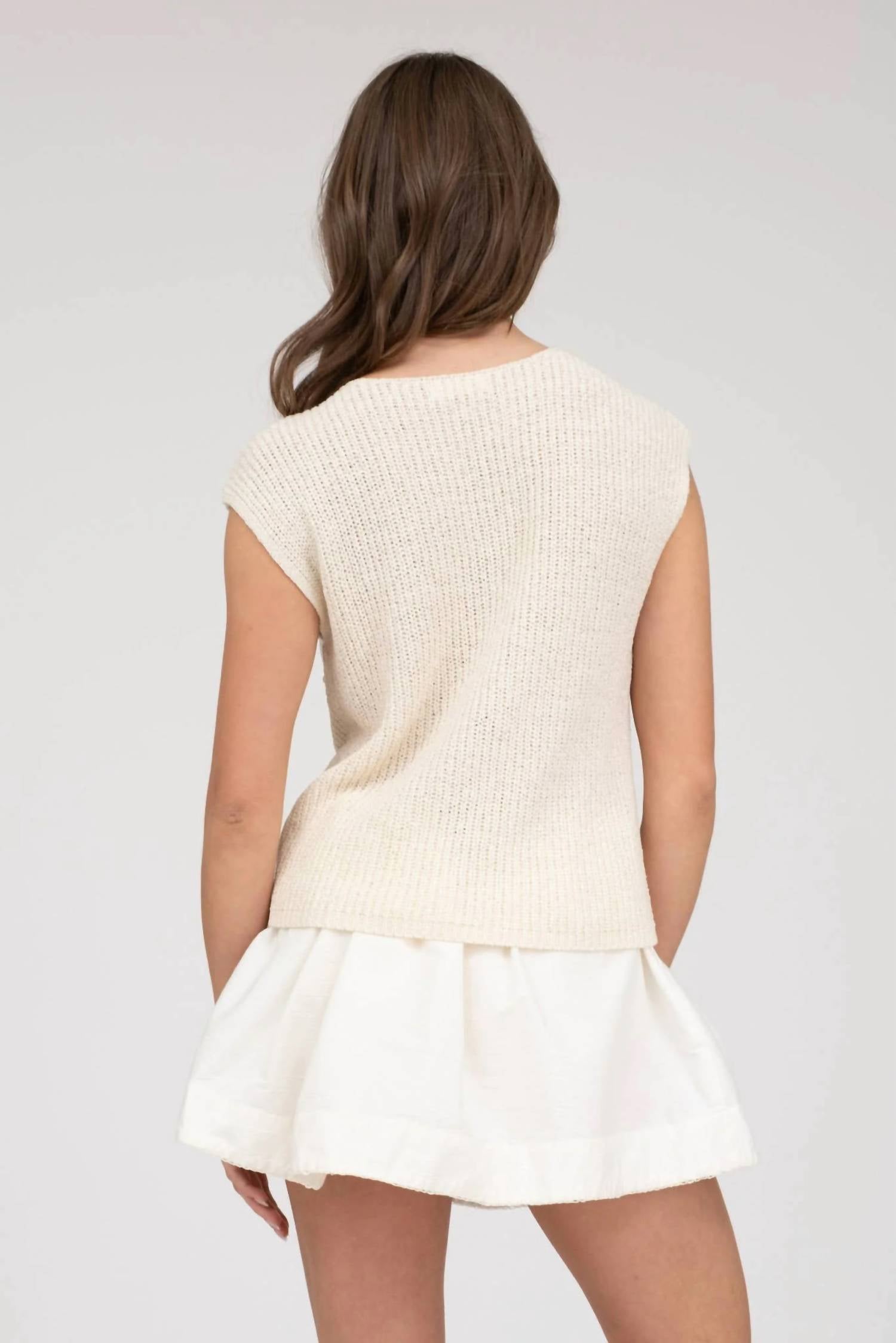 Blu Pepper - Crochet Flower Top