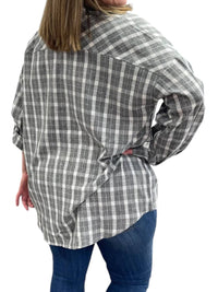 White Birch - Plaid Long Sleeve Button Up Shirt