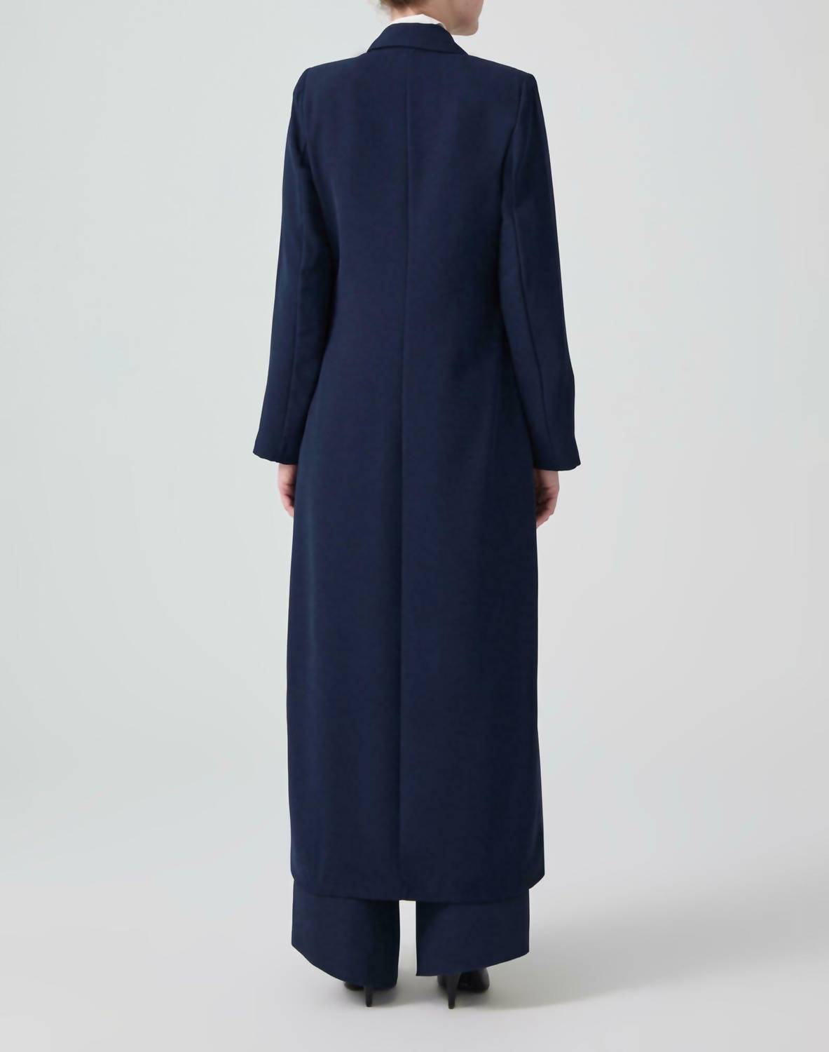 Touche Prive - Long Crepe Trench Coat