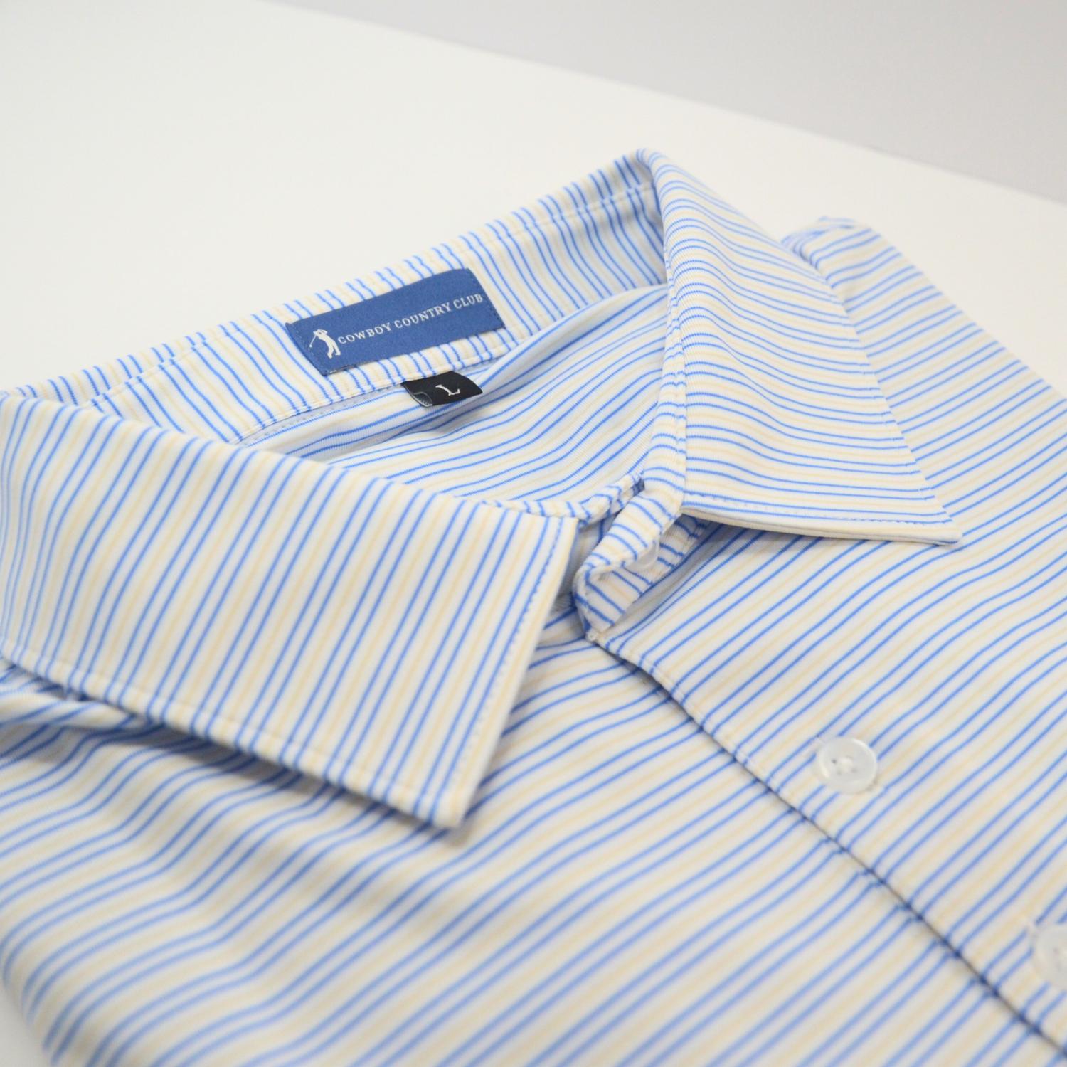 Cowboy Country Club - Men's Thin Stripe Golf Polo