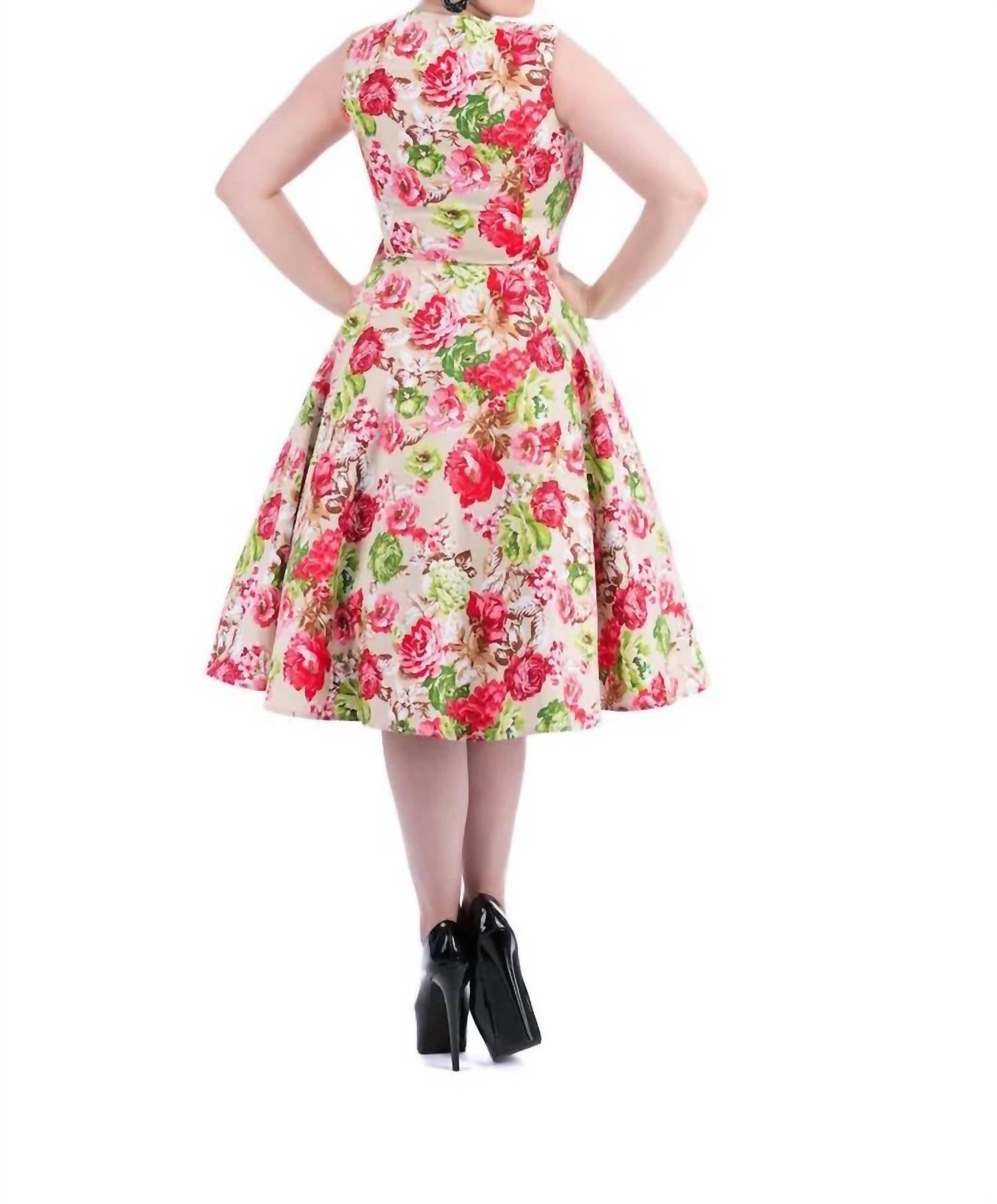 Orchid Bloom - Joannie Swing Dress